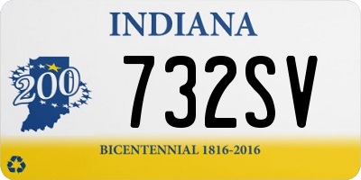 IN license plate 732SV