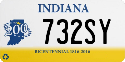 IN license plate 732SY