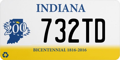 IN license plate 732TD