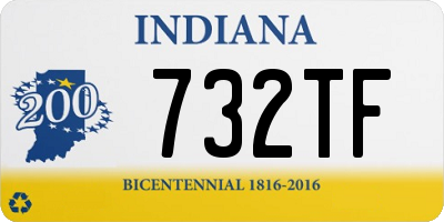 IN license plate 732TF