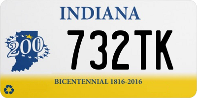 IN license plate 732TK