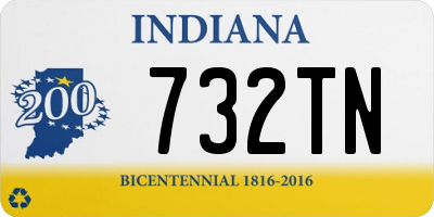 IN license plate 732TN