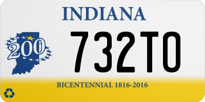 IN license plate 732TO