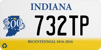 IN license plate 732TP
