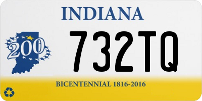 IN license plate 732TQ