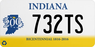 IN license plate 732TS