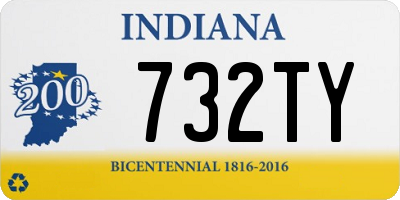 IN license plate 732TY