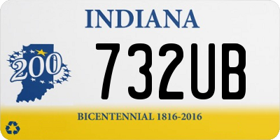IN license plate 732UB