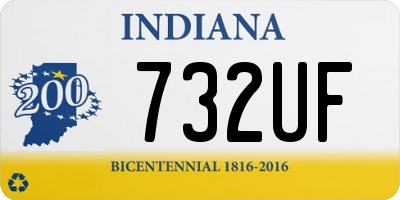 IN license plate 732UF
