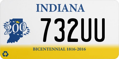 IN license plate 732UU