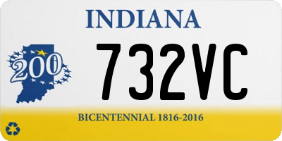 IN license plate 732VC