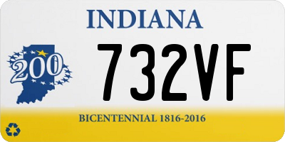 IN license plate 732VF