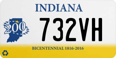 IN license plate 732VH