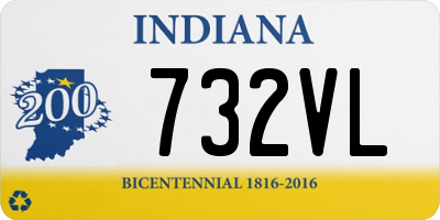 IN license plate 732VL