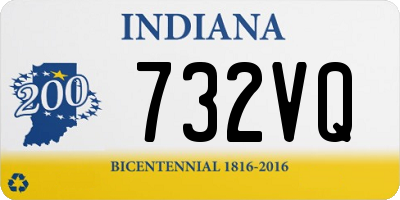 IN license plate 732VQ