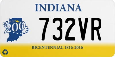 IN license plate 732VR