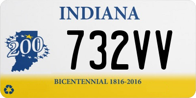 IN license plate 732VV