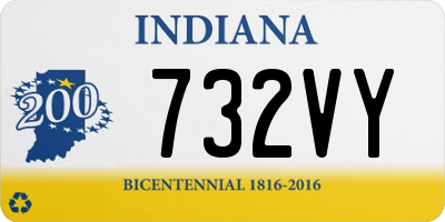 IN license plate 732VY