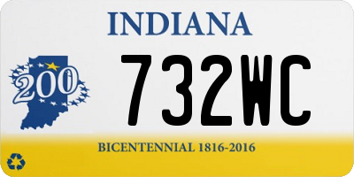 IN license plate 732WC