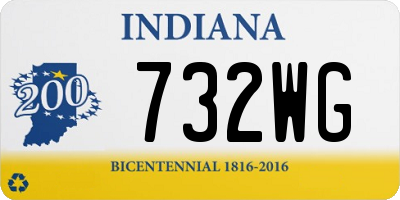 IN license plate 732WG