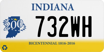 IN license plate 732WH