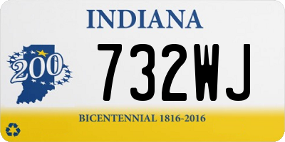 IN license plate 732WJ