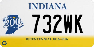 IN license plate 732WK