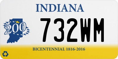 IN license plate 732WM