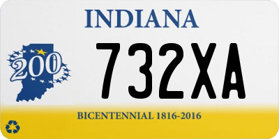 IN license plate 732XA