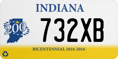 IN license plate 732XB