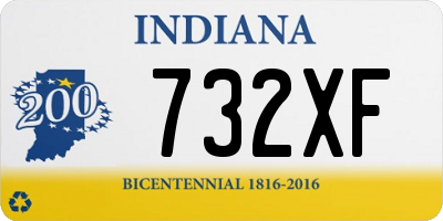 IN license plate 732XF