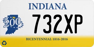 IN license plate 732XP