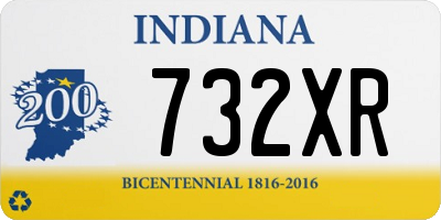 IN license plate 732XR