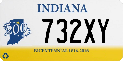 IN license plate 732XY