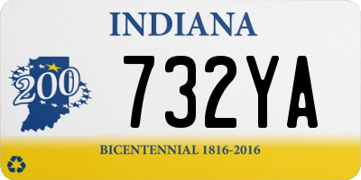 IN license plate 732YA