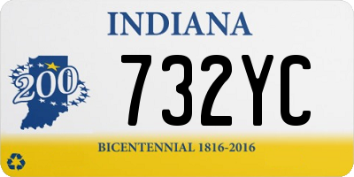 IN license plate 732YC