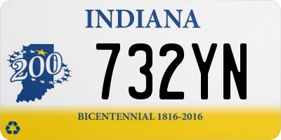 IN license plate 732YN