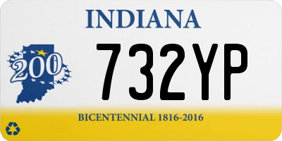 IN license plate 732YP