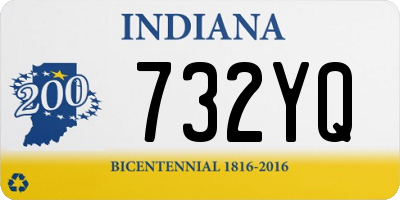 IN license plate 732YQ