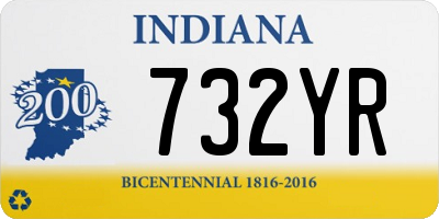 IN license plate 732YR