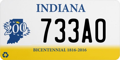 IN license plate 733AO