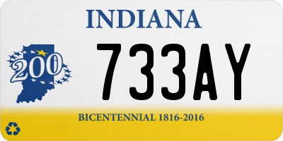 IN license plate 733AY