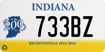 IN license plate 733BZ