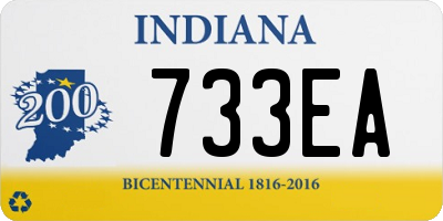 IN license plate 733EA