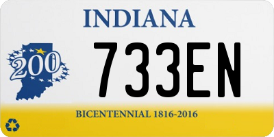 IN license plate 733EN