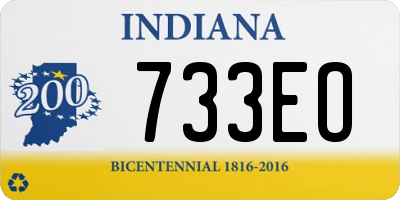 IN license plate 733EO