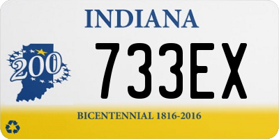IN license plate 733EX