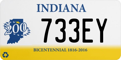 IN license plate 733EY