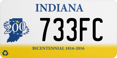 IN license plate 733FC