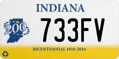 IN license plate 733FV